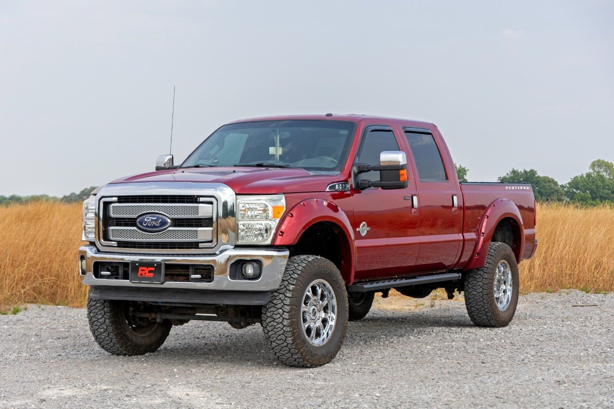 Ford F-250 Super Duty Running Boards - Side - Rough Country - BA2 - '99-'16